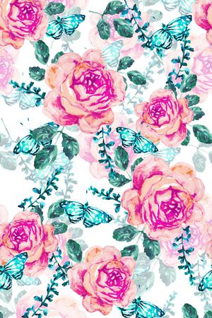 蝴蝶素材印花华亿平台图片