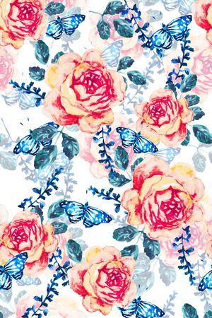 蝴蝶素材印花华亿平台图片