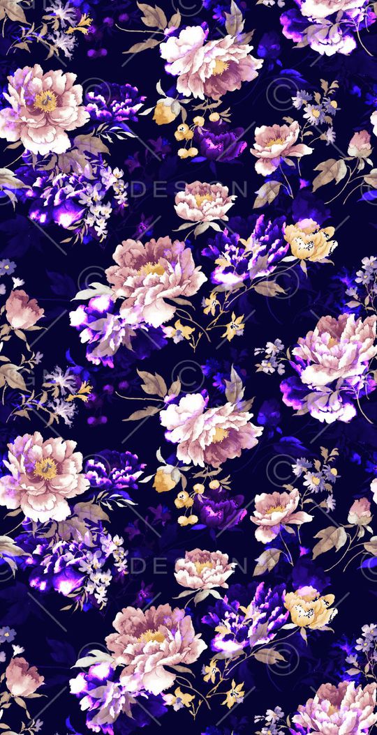 复古花卉印花华亿平台图片