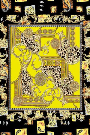 豹纹印花华亿平台图片