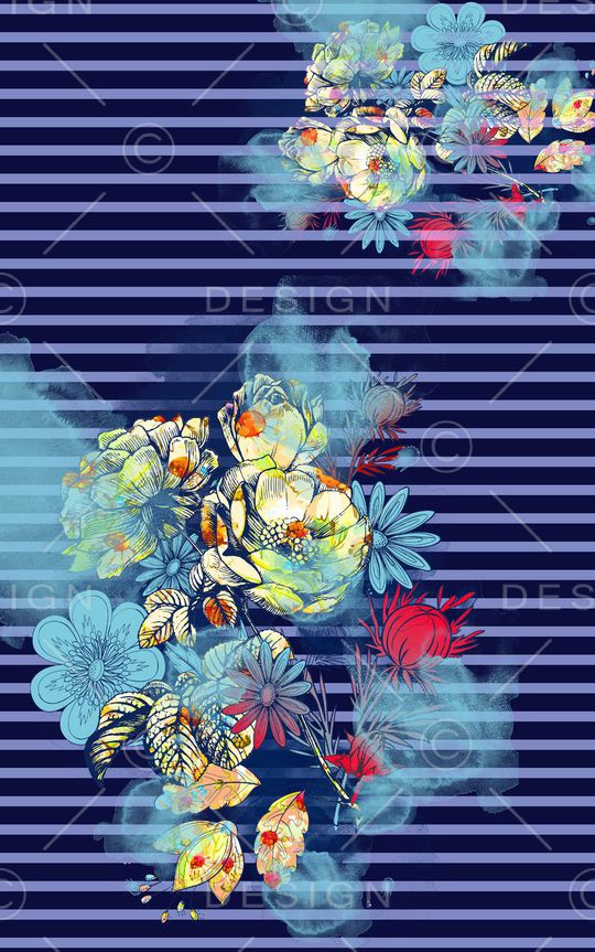 潮流时尚印花华亿平台图片