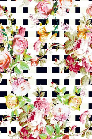 格子印花华亿平台图片