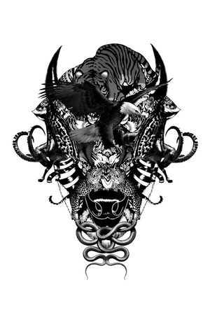 百兽王印花华亿平台图片