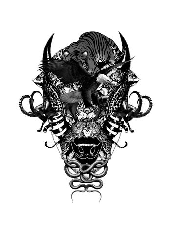 567180-时尚潮流大牌百兽王定位男装图案