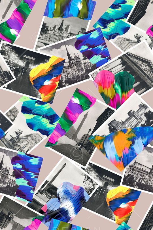 老照片印花华亿平台图片