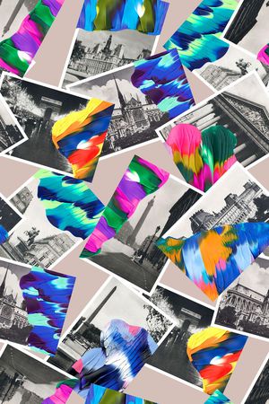 老照片印花华亿平台图片