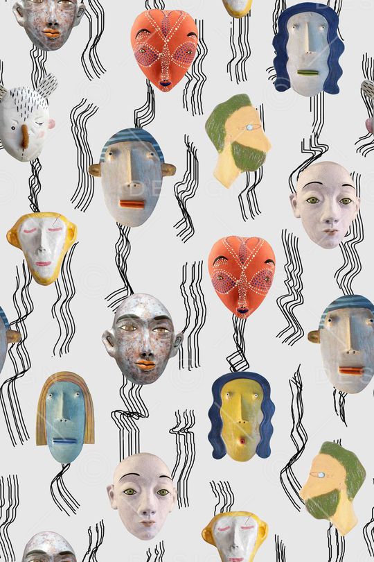 抽象印花华亿平台图片