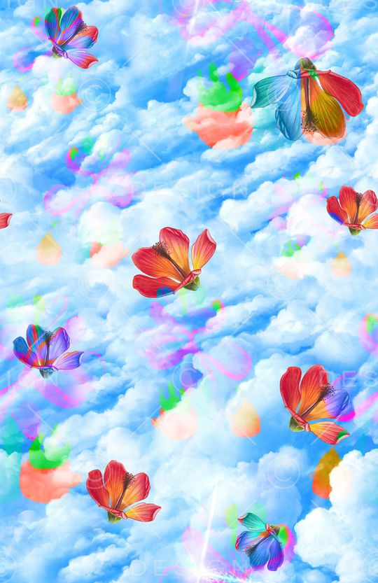 MAX-抽象自然风景印花华亿平台图片