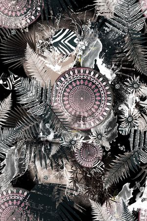 时尚流行印花华亿平台图片