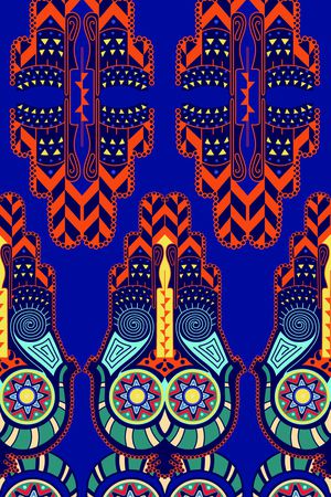 抽象花卉印花华亿平台图片