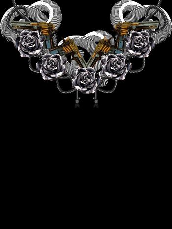 567593-时尚潮流大牌枪械花卉定位男装图案