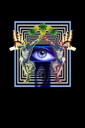 几何图案印花华亿平台图片