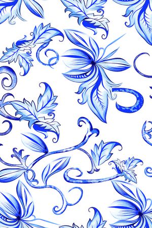 抽象花卉印花华亿平台图片