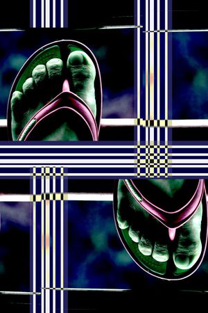 脚印花华亿平台图片