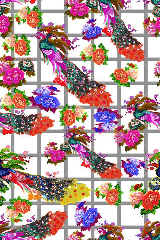 花朵印花华亿平台图片