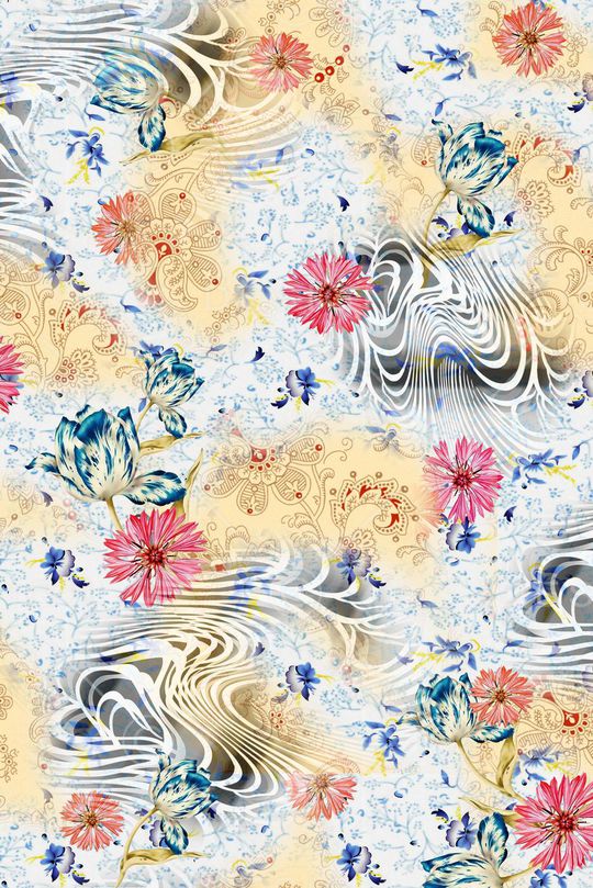 清新印花华亿平台图片