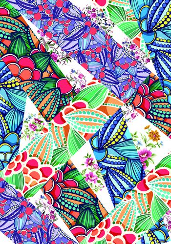 抽象印花华亿平台图片