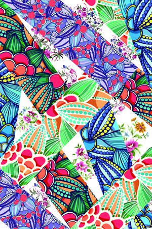 抽象印花华亿平台图片