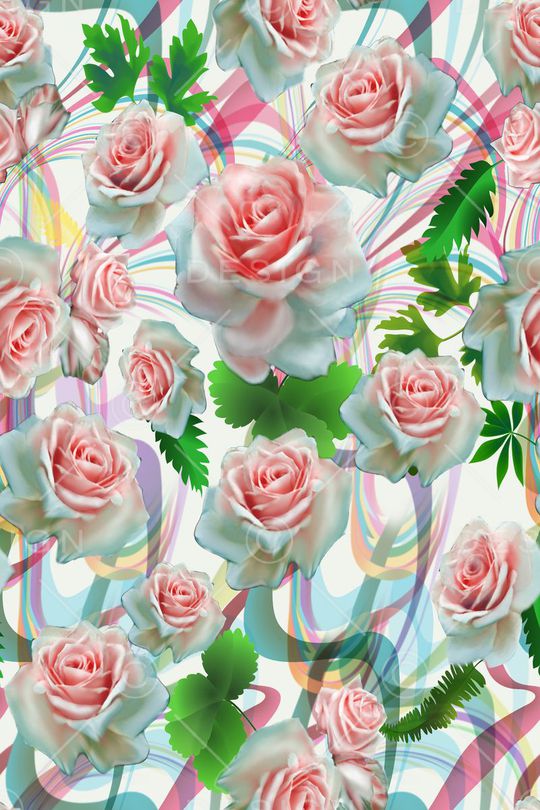 花卉印花华亿平台图片