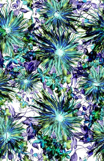 567703-手绘大理花手绘花草女装裙男装外套窗