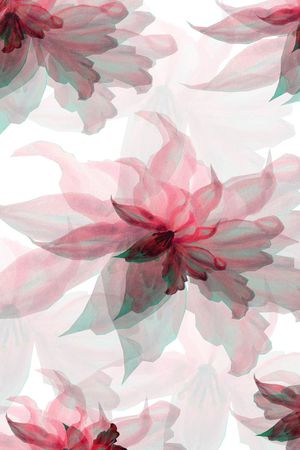 罂粟花印花华亿平台图片