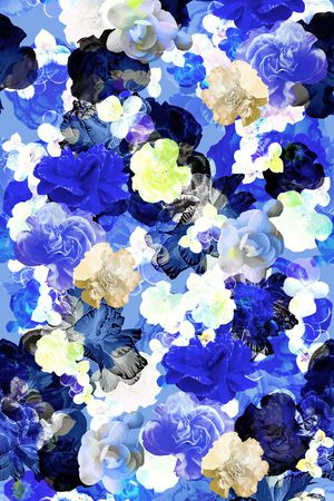 抽象炫彩印花华亿平台图片