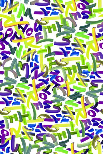 567846-炫彩笔触颜料颜色七彩彩虹