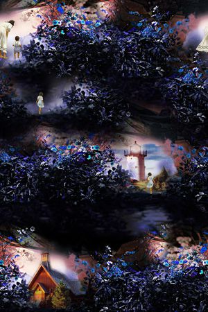 风景 植物印花华亿平台图片