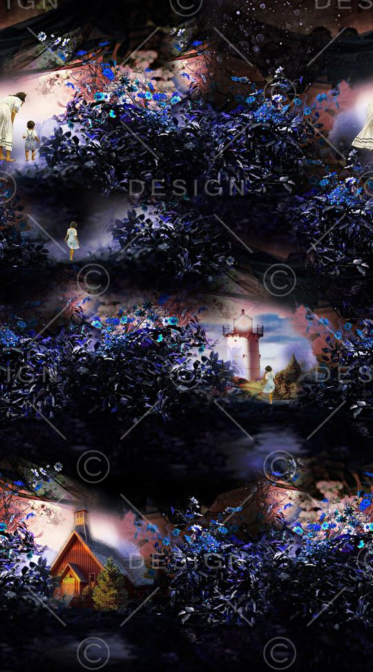 风景 植物印花华亿平台图片