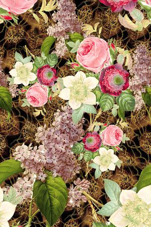 创意服装面料印花华亿平台图片