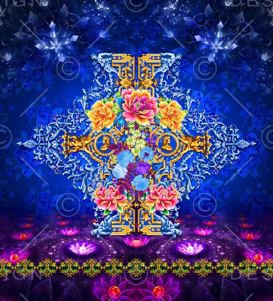 中国风印花华亿平台图片