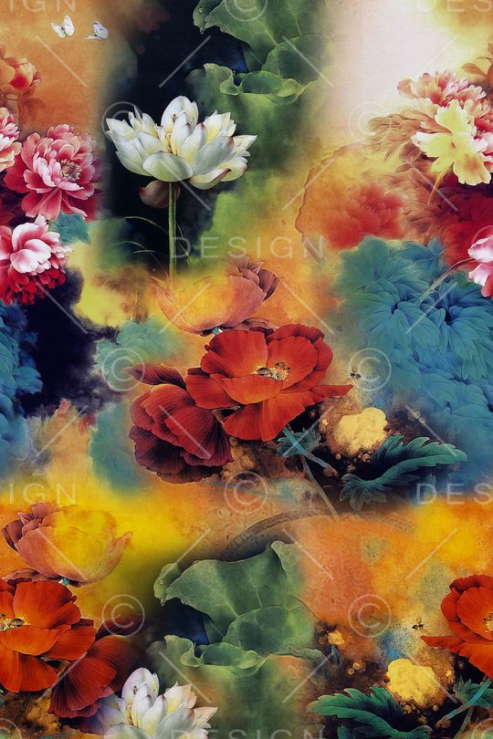 中国风印花华亿平台图片