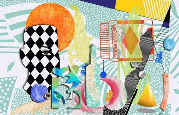 抽象印花华亿平台图片