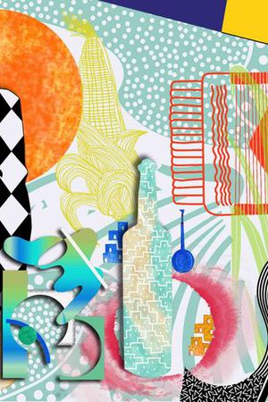 抽象印花华亿平台图片