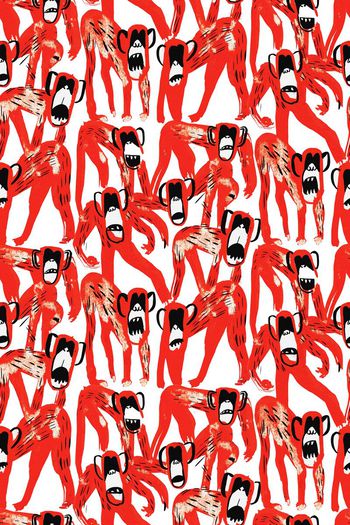 568062-猴子猴年华亿平台猩猩动物组合潮牌休闲时