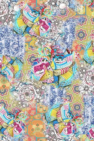 波西米亚印花华亿平台图片