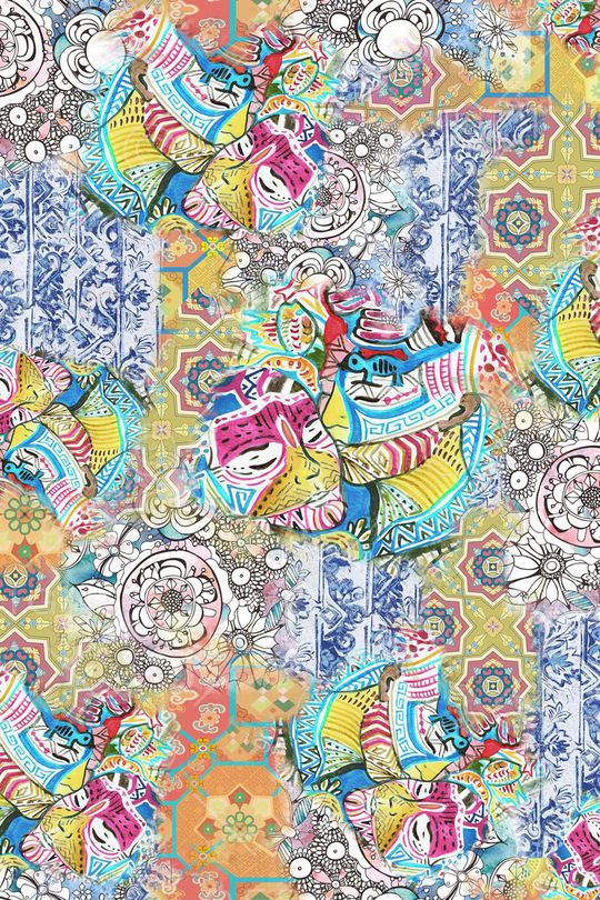 波西米亚印花华亿平台图片