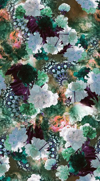 568230-时尚 潮流 花卉 欧式 花纹 渐变