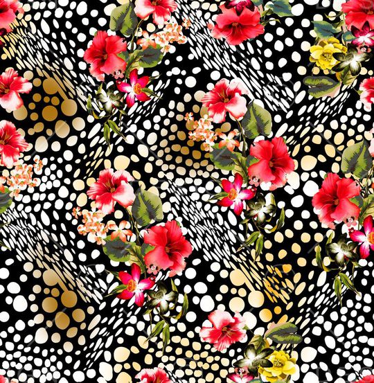 花朵印花华亿平台图片