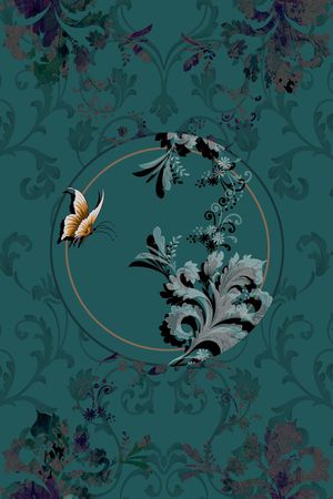 欧式花纹印花华亿平台图片