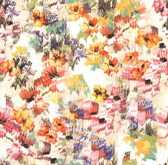 抽象花卉印花华亿平台图片