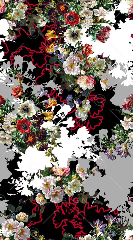 白灰印花华亿平台图片