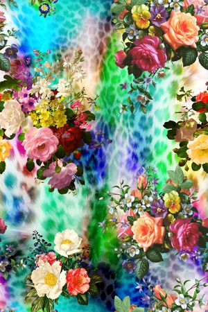 动物纹印花华亿平台图片