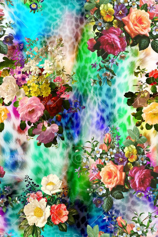 动物纹印花华亿平台图片