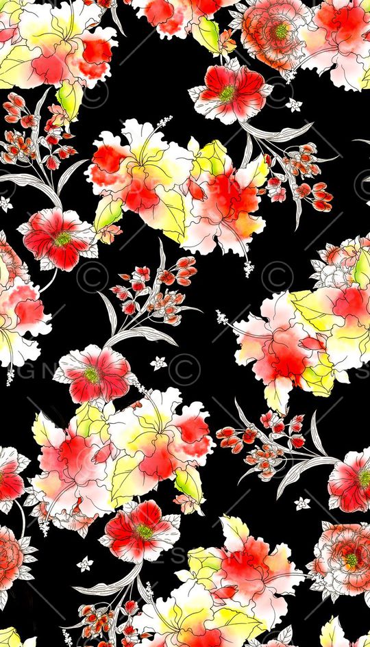 花朵印花华亿平台图片