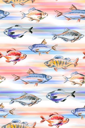 小鱼印花华亿平台图片