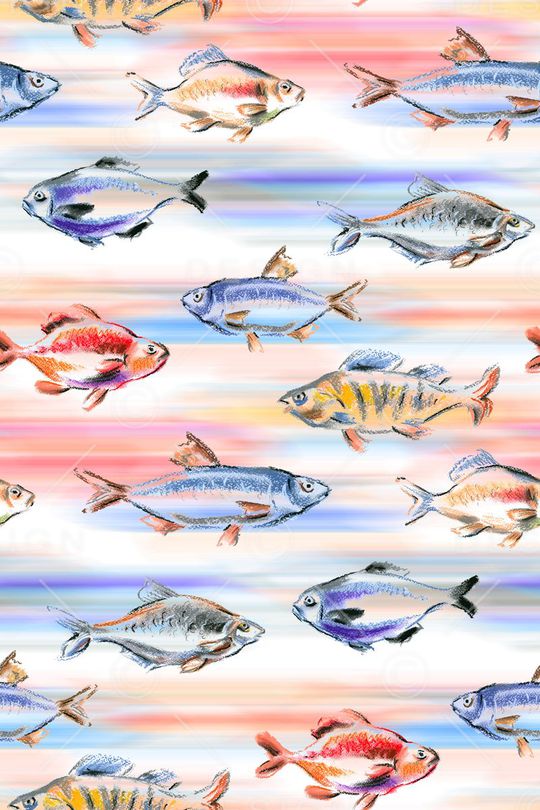 小鱼印花华亿平台图片