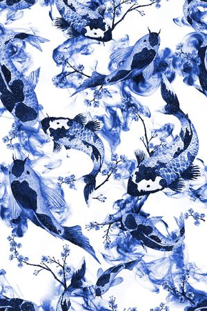 中国风印花华亿平台图片