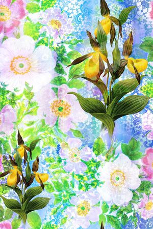 田园风印花华亿平台图片