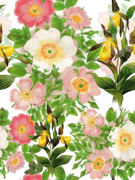 田园风印花华亿平台图片